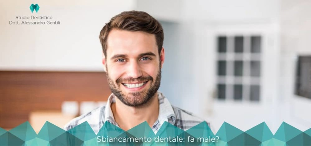 Sbiancamento dentale fa male?